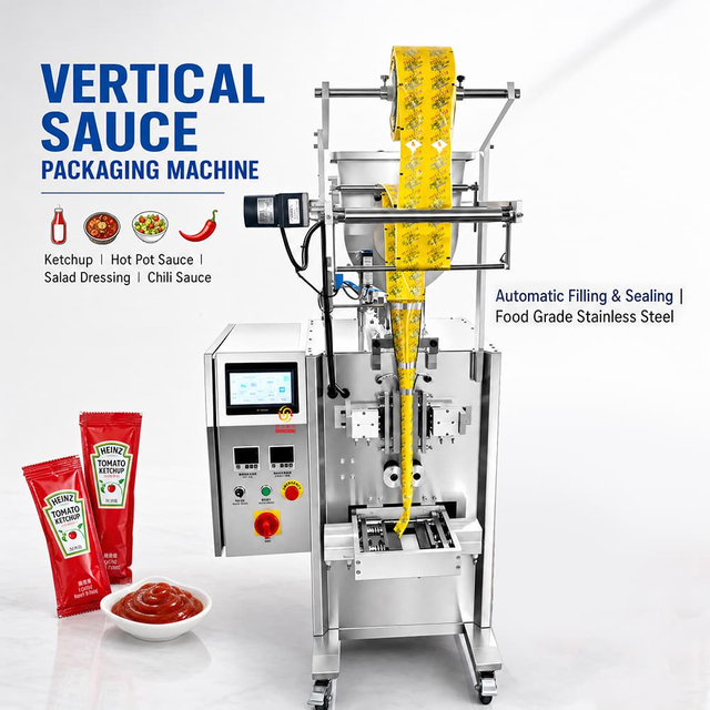 Automatic Sauce Sachet Packaging Machine | VFFS Paste & Liquid Filler