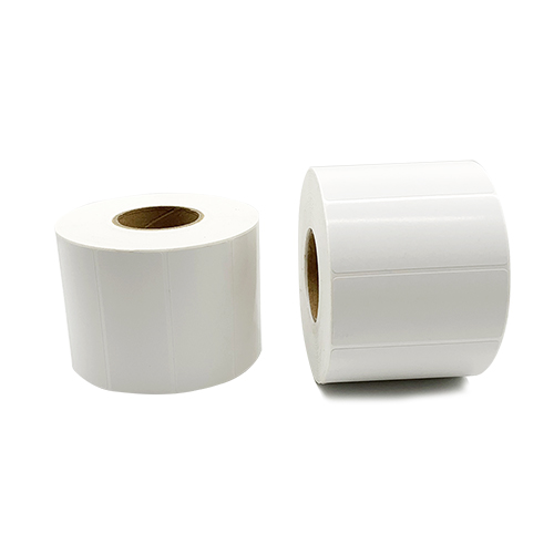 Coated paper sticker-