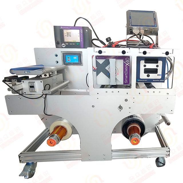 TTO Thermal Transfer Variable QR Code Printing And Rewinding Machine