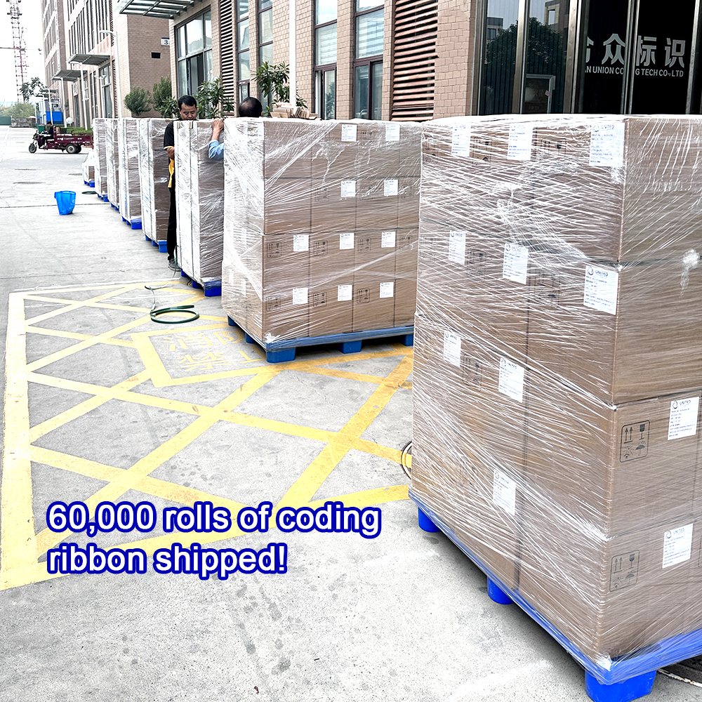 60,000 Rolls of Coding Ribbon Shipped!