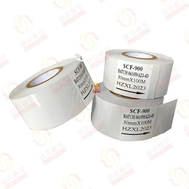 30mm * 100m White Hot Coding Ribbon 
