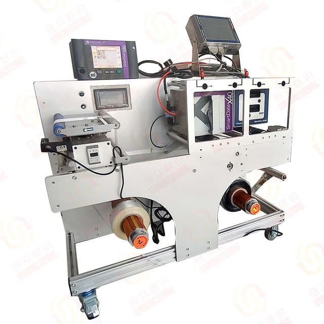 TTO Thermal Transfer Variable QR Code Printing And Rewinding Machine