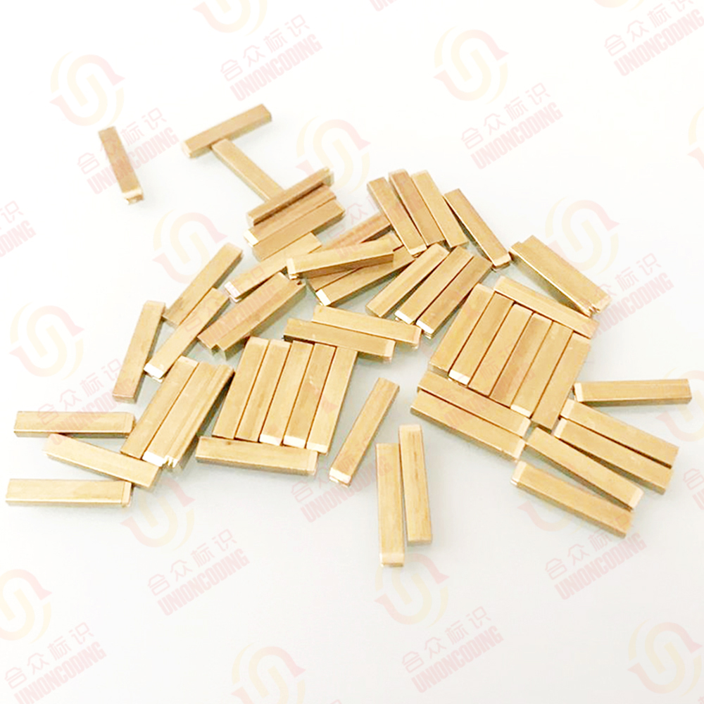 Customizable Coding Machine Brass Font 