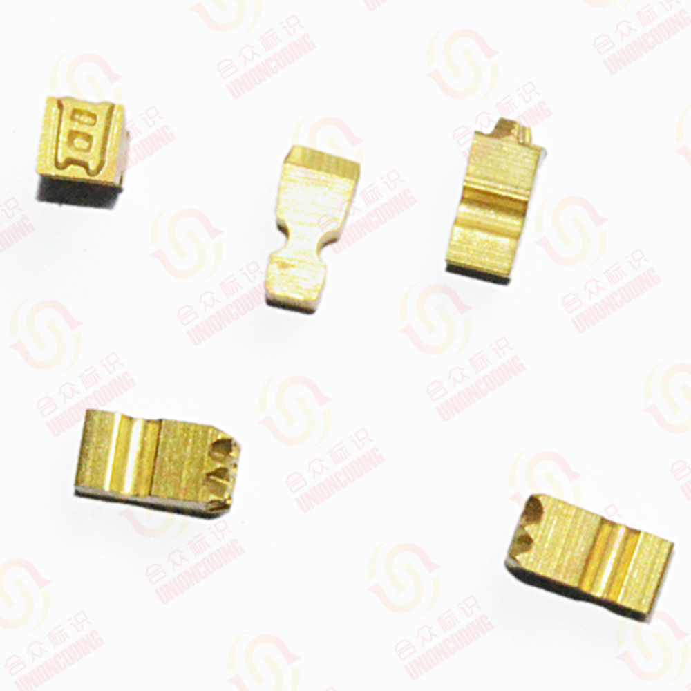 Customizable Coding Machine Brass Font 